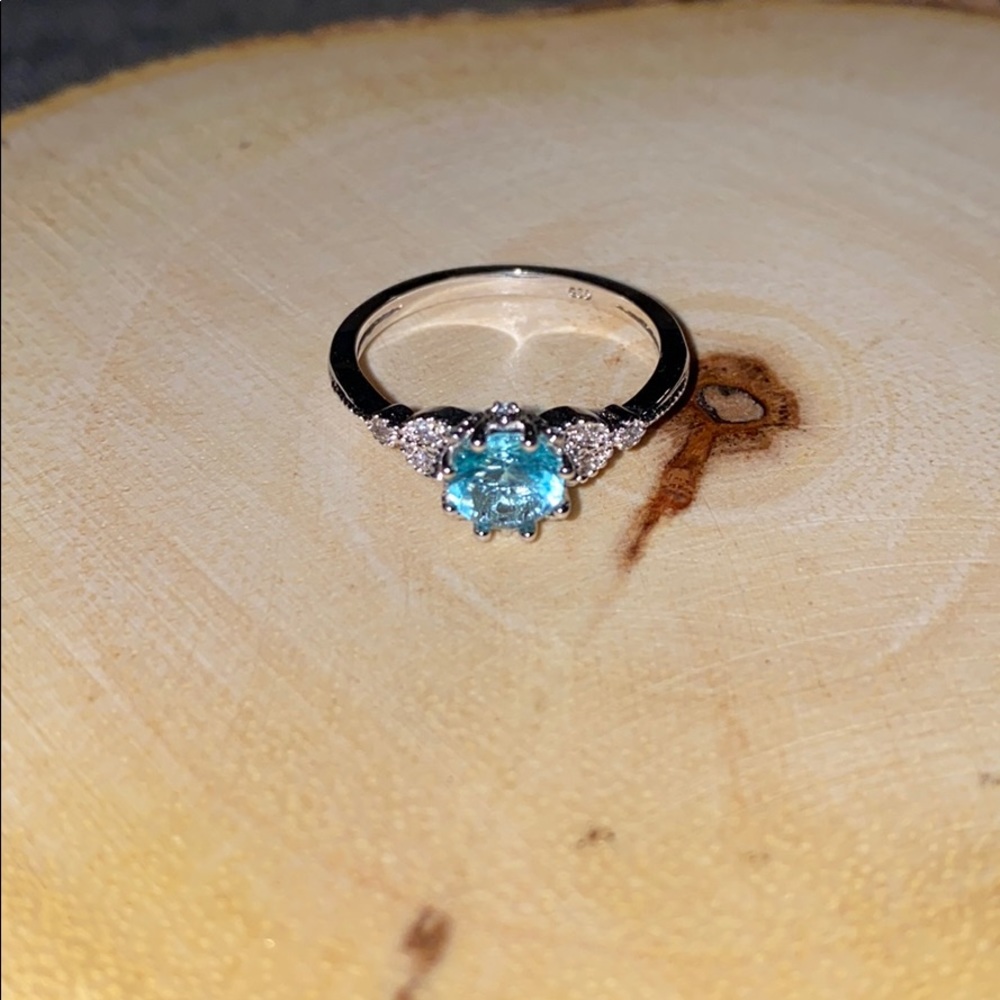 Turquoise blue ring size 7